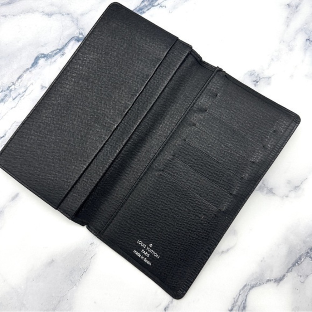 AUTHENTIC Louis Vuitton Monogram Porte Valeurs Checkbook Wallet. Color: Black